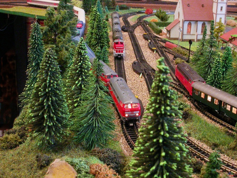 076 Umfahrung Oberennau.JPG - Die Umfahrung Oberennau. Neue Weichen ermöglichen hohe Geschwindigkeit